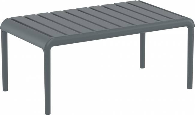 Столик пластиковый журнальный Paris Lounge Table темно-серый 900х500х400 мм