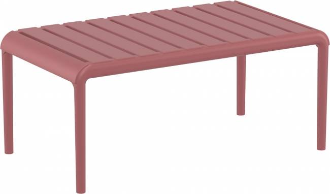 Столик пластиковый журнальный Paris Lounge Table марсала 900х500х400 мм