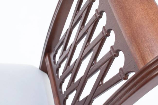 Обеденная группа Вивальди 120 со стульями Рич/ ромб коричневый, Орех