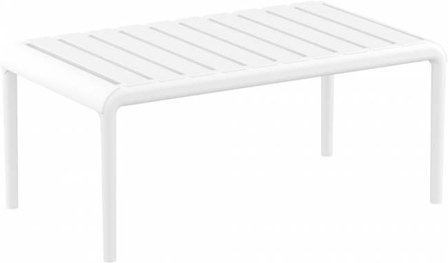 Столик пластиковый журнальный Paris Lounge Table белый 900х500х400 мм