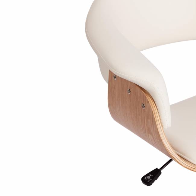 Кресло VIMTA  натуральный, кож/зам белый белый