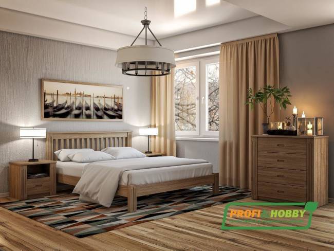 Кровать Rino 1800 х 2000 ясень, без покраски
