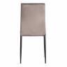 Стул CAPRI (mod. 39) металл, вельвет, 49.5 х 41 х 93,5 см, Dark grey (темно-серый) HLR24 / черный (Комплект из 4 шт.) Dark grey (темно-серый) HLR24 / черный металл, вельвет