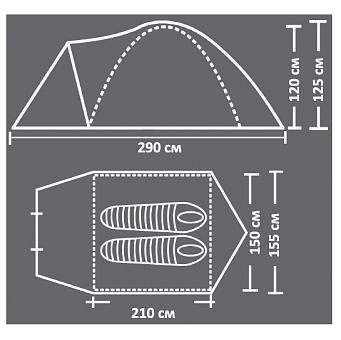 Палатка Campack Tent Mount Traveler 2 Палатка Campack Tent Mount Traveler 2