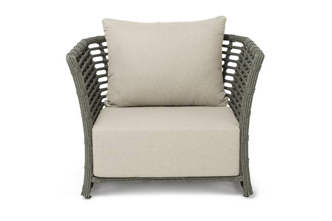 "Валенсия" кресло из искусственного ротанга, цвет серый