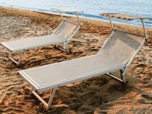 Шезлонг-лежак металлический Maxi Relax 1940х760х400 мм