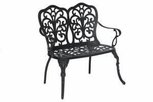 Скамья Secret De Maison Symphonie  сплав металла/алюминий, 95х56х92см, черный черный