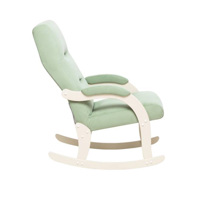 Кресло-качалка Leset Дэми Слоновая кость V14 бирюзовый