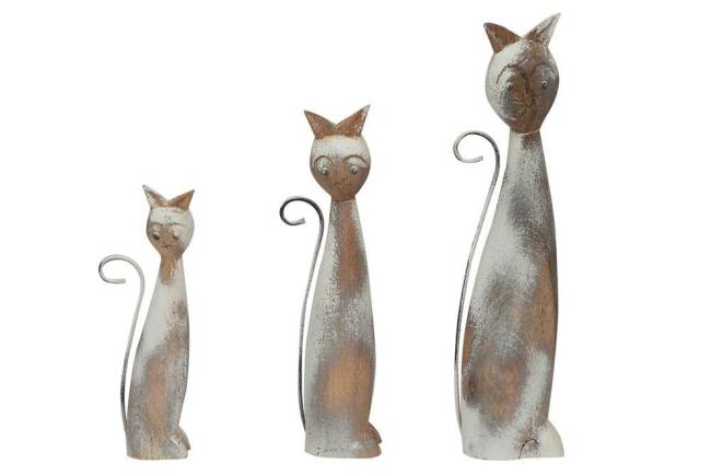 Декор Secret de Maison Кэтс/Cats набор из 3 штук (мод. M-11464) массив манго, 12х8х52/9х8х42/7х6х32см, натуральный/белый натуральный/white wash дерево манго Декор Secret de Maison Кэтс/Cats набор из 3 штук (мод. M-11464) массив манго, 12х8х52/9х8х42/7х6х32см, натуральный/белый натуральный/white wash дерево манго