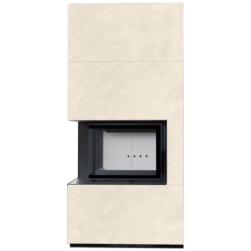 Каминокомплект Kratki PRO FLOKI FOKOS TALCO угловое стекло слева