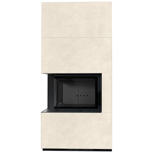 Каминокомплект Kratki PRO FLOKI FOKOS TALCO угловое стекло слева