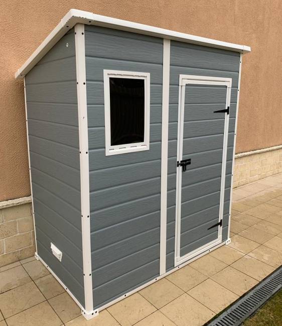 Сарай "Манор Пент 6x4" (размеры 175 x 103 см), серый Сарай "Манор Пент 6x4" (размеры 175 x 103 см), серый